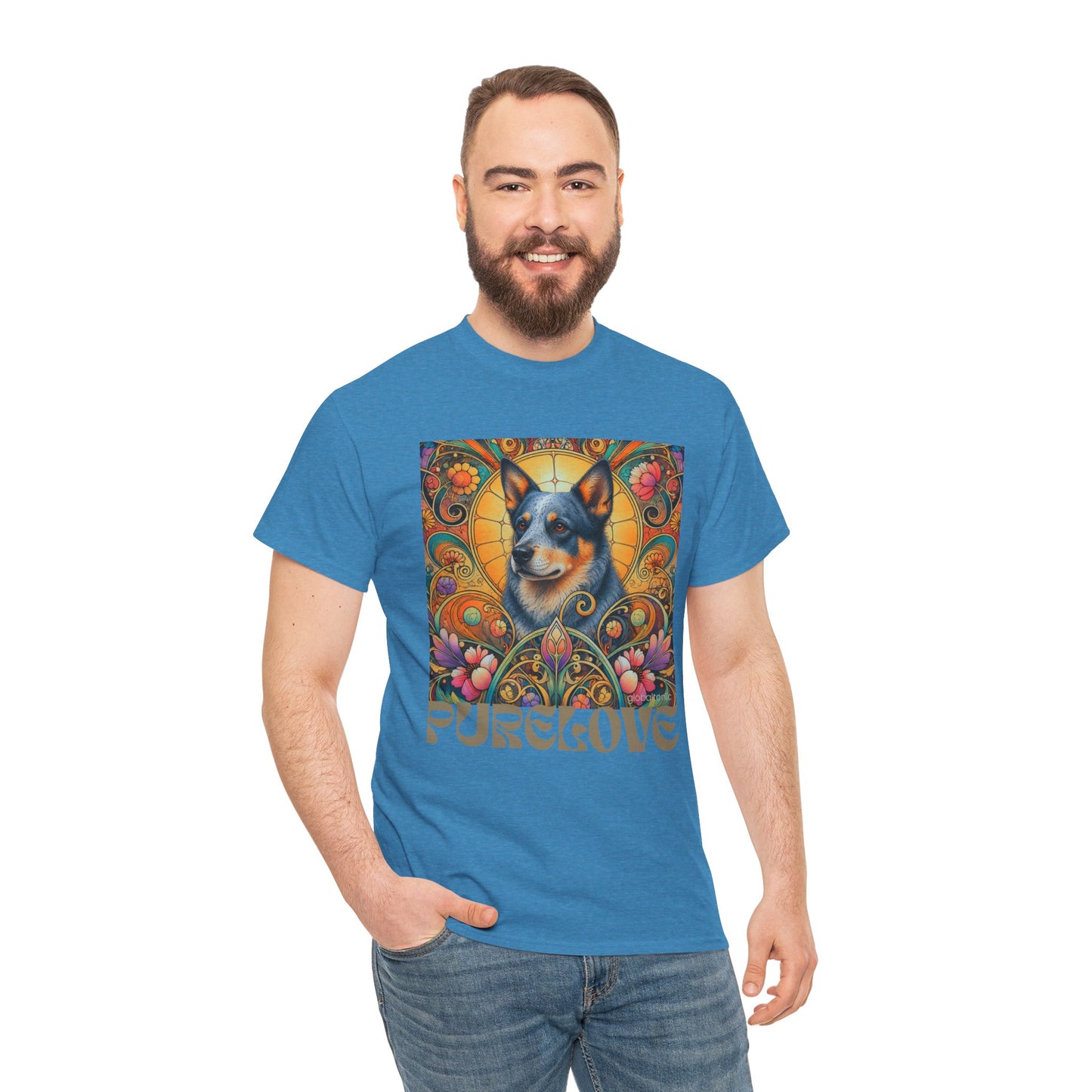 Australian Blue Heeler Vintage Graphic T-Shirt – Unisex Cotton Tee for Dog Lovers