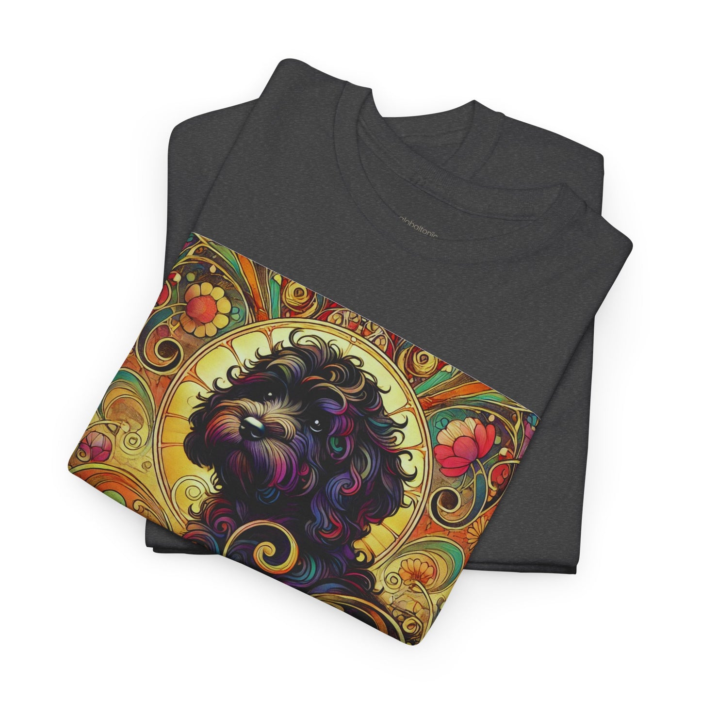 Black Cavapoo (Cavoodle) Vintage Graphic T-Shirt – Unisex Cotton Tee for Dog Lovers