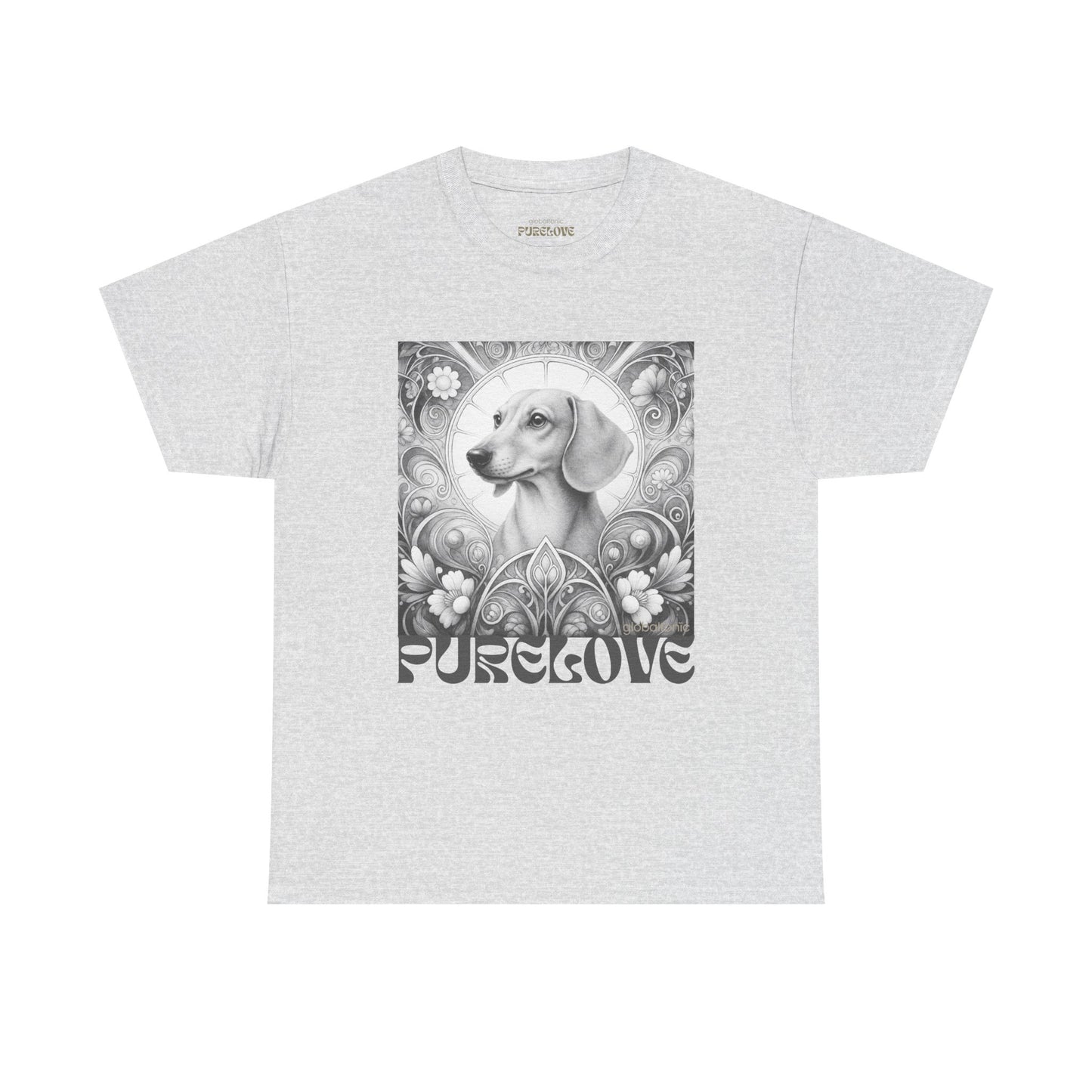 Dachshund Vintage Unisex Cotton Tee for Dog Lovers (Black & White)