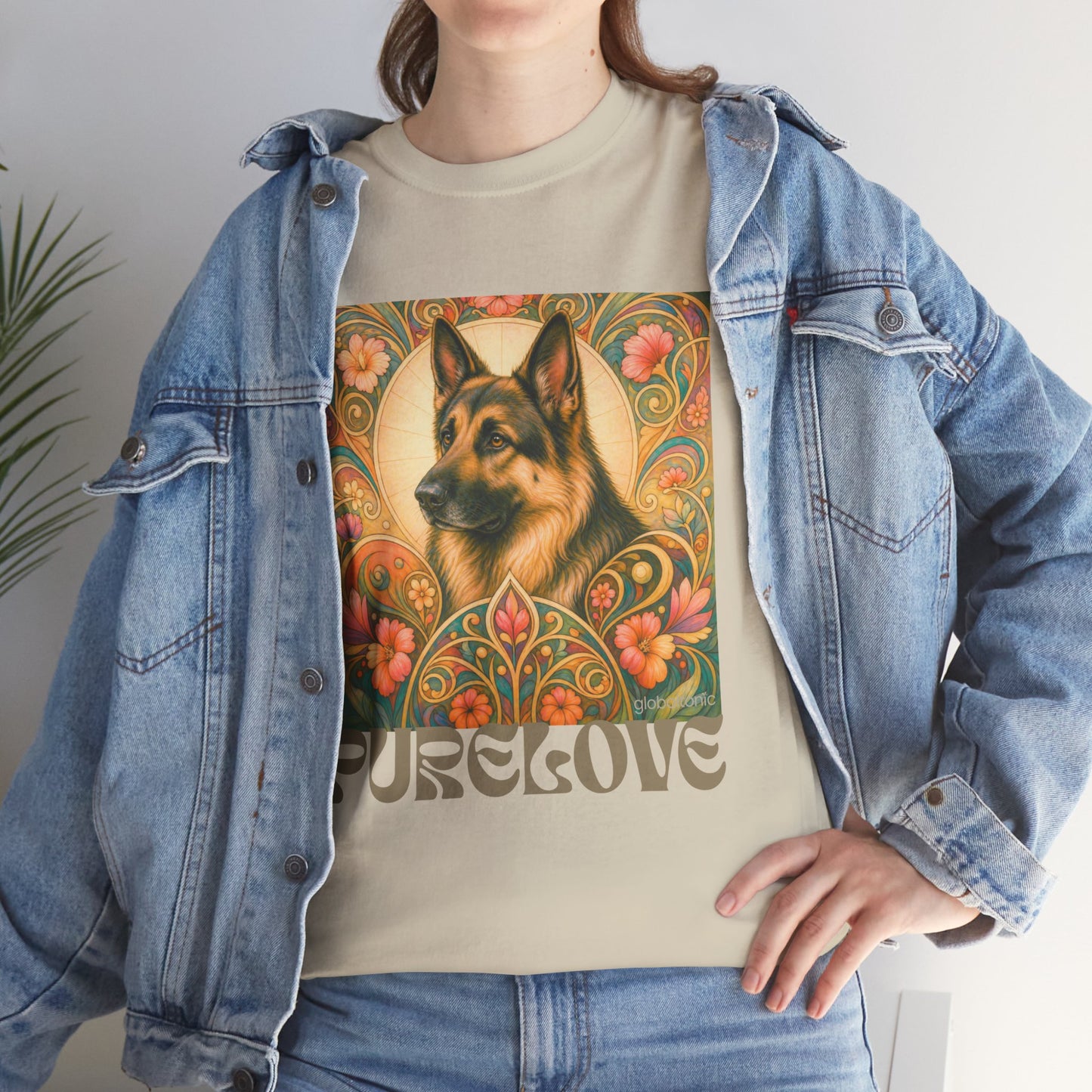 German Shepherd Vintage Graphic T-Shirt – Unisex Cotton Tee for Dog Lovers
