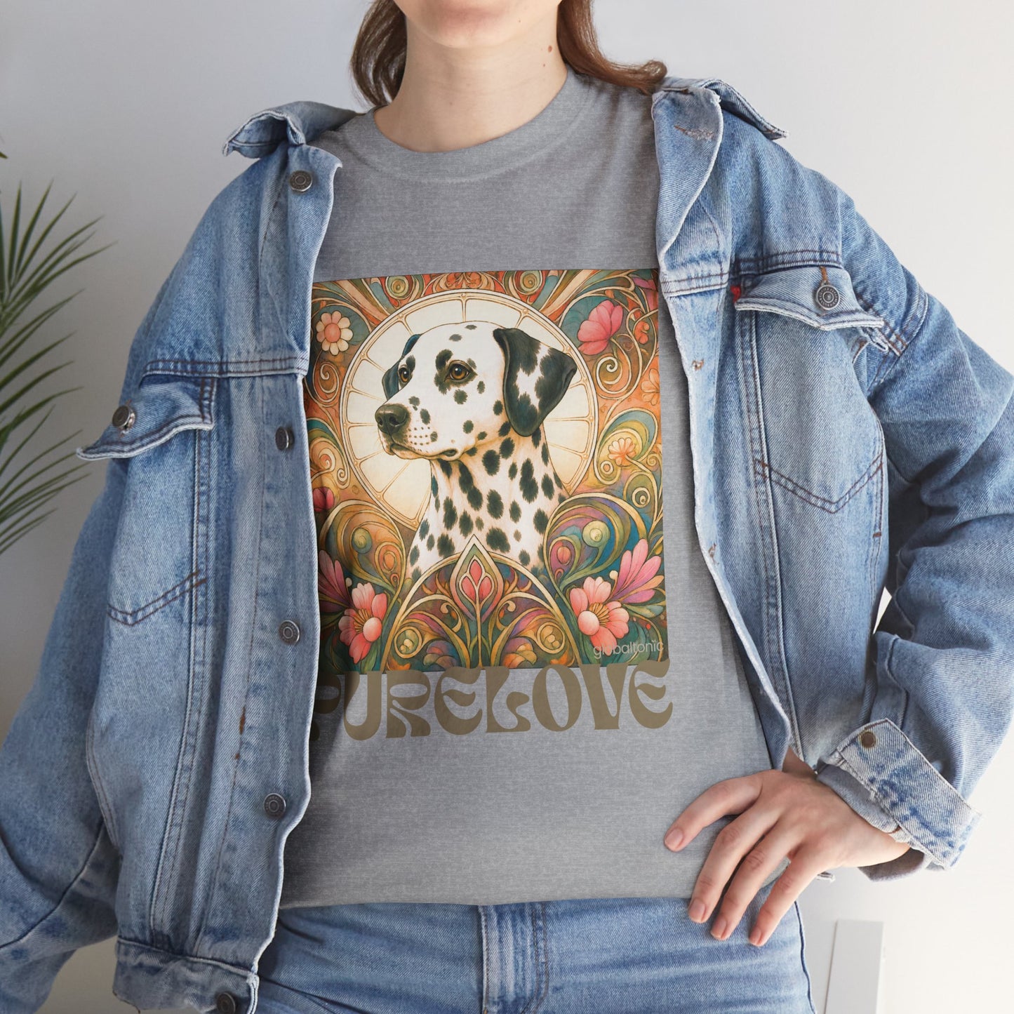 Dalmatian Vintage Graphic T-Shirt – Unisex Cotton Tee for Dog Lovers