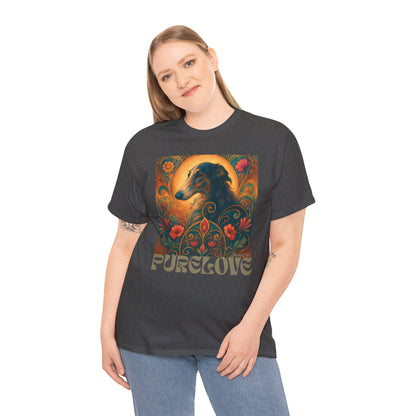 Borzoi Vintage Graphic T-Shirt – Unisex Cotton Tee for Dog Lovers