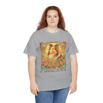 Collie Vintage Graphic T-shirt - Unisex Cotton Tee for Dog Lovers