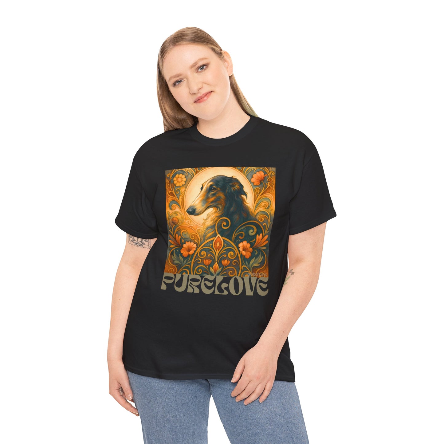 Borzoi Vintage Graphic T-Shirt – Unisex Cotton Tee for Dog Lovers