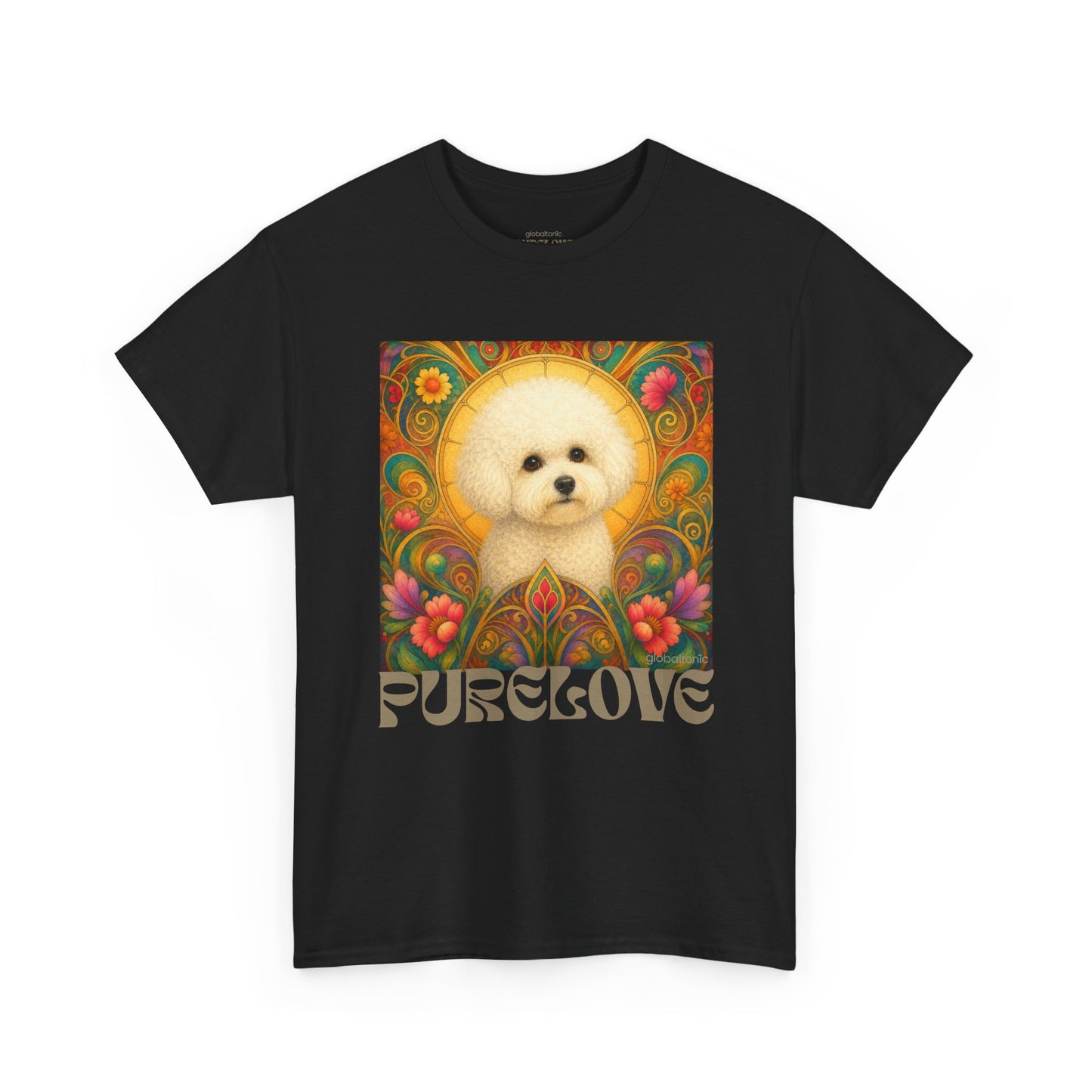Bichon Frise Vintage Graphic T-Shirt – Unisex Cotton Tee for Dog Lovers