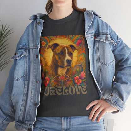 Staffy (Coco) Bull Terrier Vintage Unisex Cotton Tee for Dog Lovers