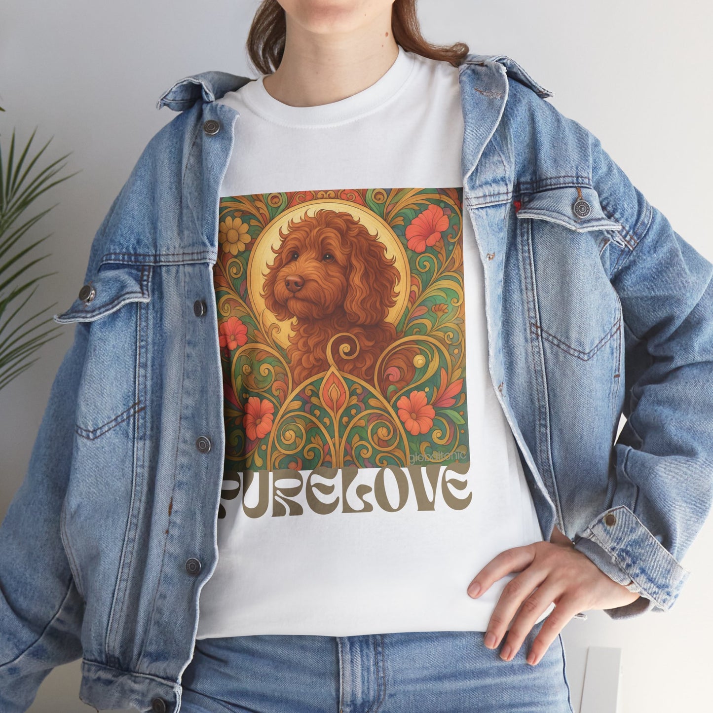 Red Cavapoo (Cavoodle) Vintage Graphic T-Shirt – Unisex Cotton Tee for Dog Lovers