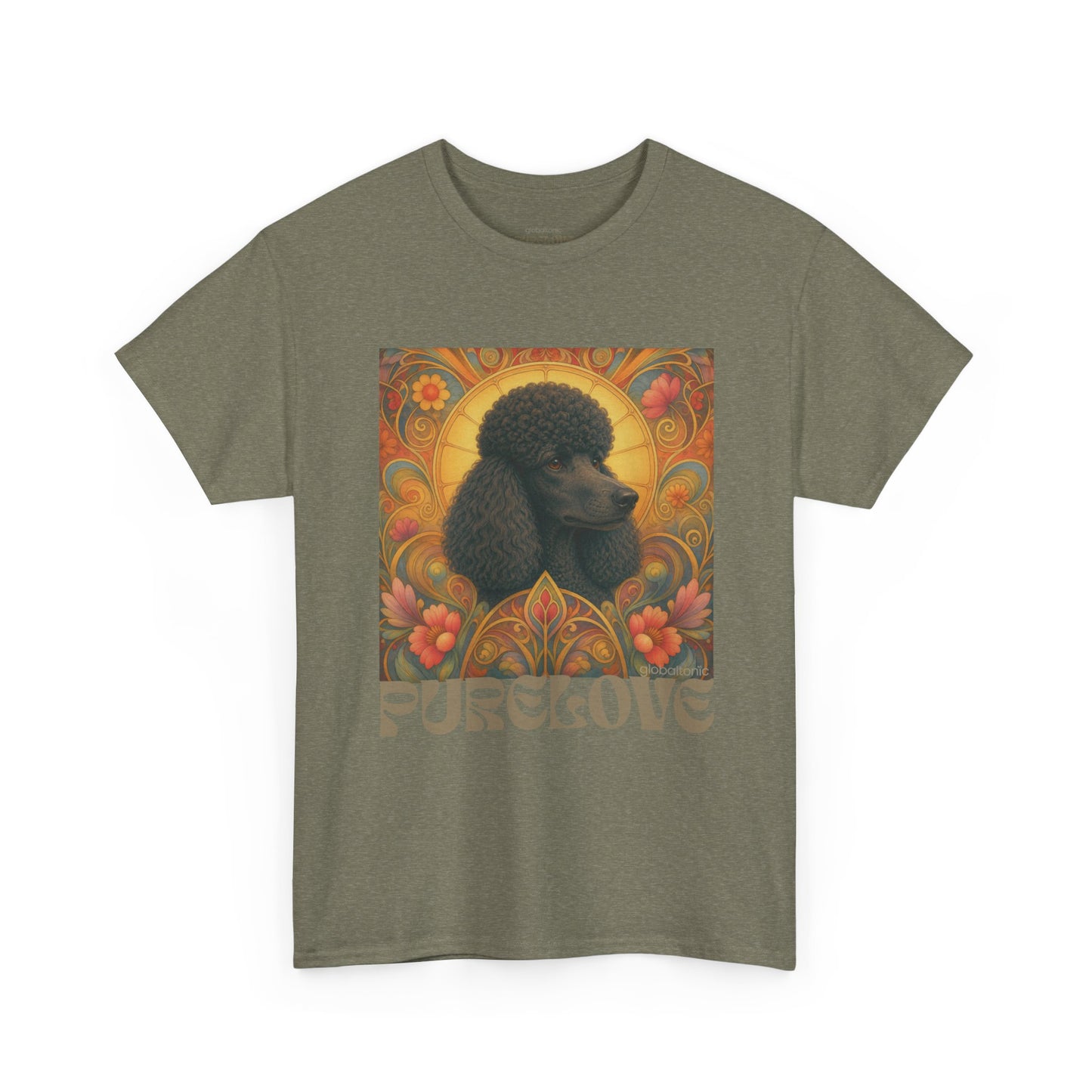 Poodle Black Vintage Graphic T-Shirt – Unisex Cotton Tee for Dog Lovers