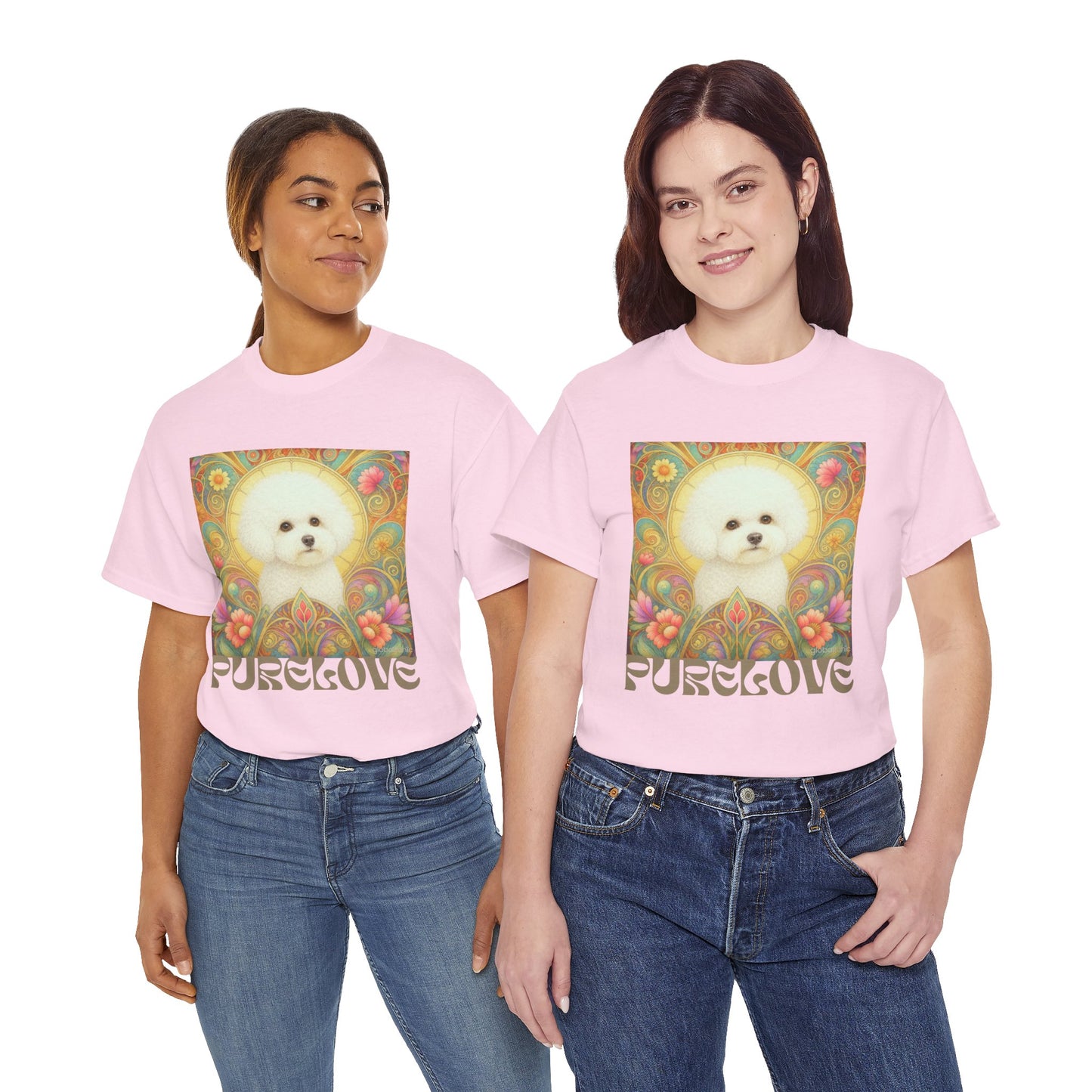 Bichon Frise Vintage Graphic T-Shirt – Unisex Cotton Tee for Dog Lovers