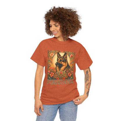 German Shepherd Vintage Graphic T-Shirt – Unisex Cotton Tee for Dog Lovers