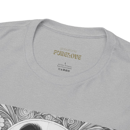 Border Collie Vintage Unisex Cotton Tee for Dog Lovers (Black & White)