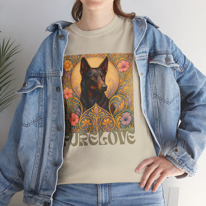 Black Kelpie Vintage Graphic T-Shirt – Unisex Cotton Tee for Dog Lovers