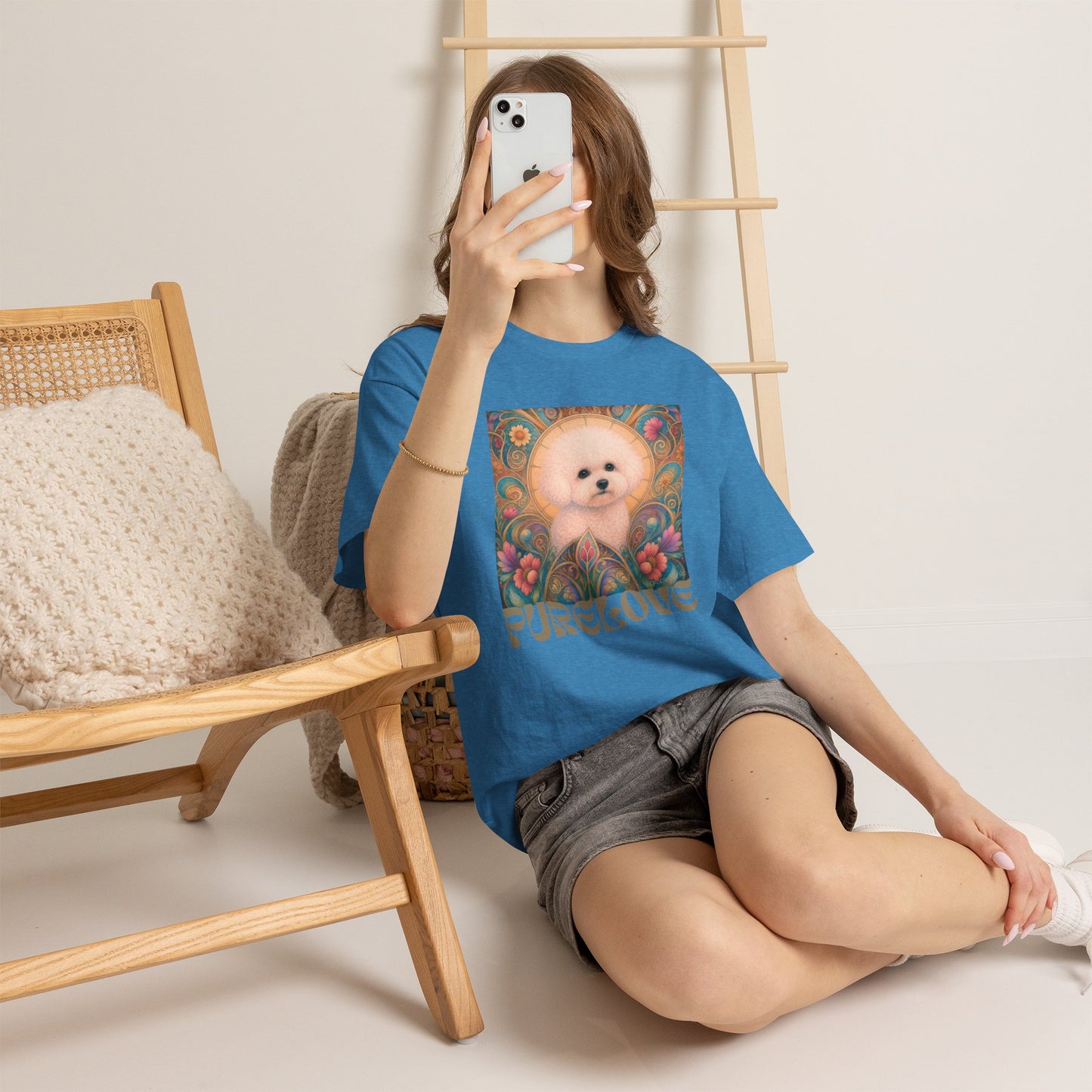 Bichon Frise Vintage Graphic T-Shirt – Unisex Cotton Tee for Dog Lovers