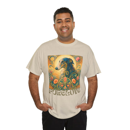 Borzoi Vintage Graphic T-Shirt – Unisex Cotton Tee for Dog Lovers