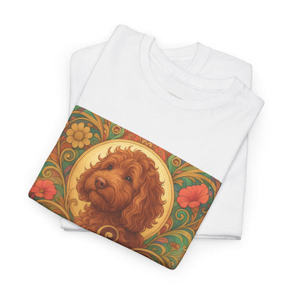 Red Cavapoo (Cavoodle) Vintage Graphic T-Shirt – Unisex Cotton Tee for Dog Lovers