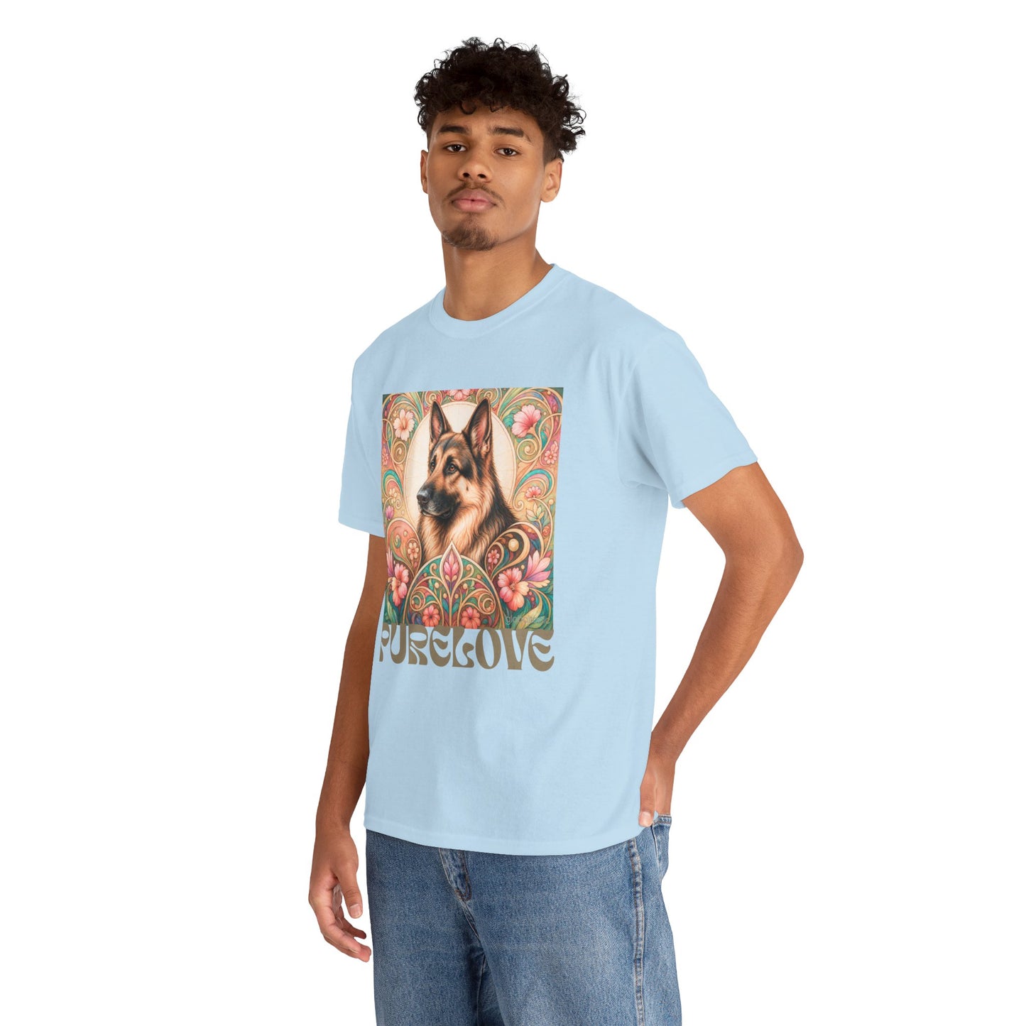 German Shepherd Vintage Graphic T-Shirt – Unisex Cotton Tee for Dog Lovers