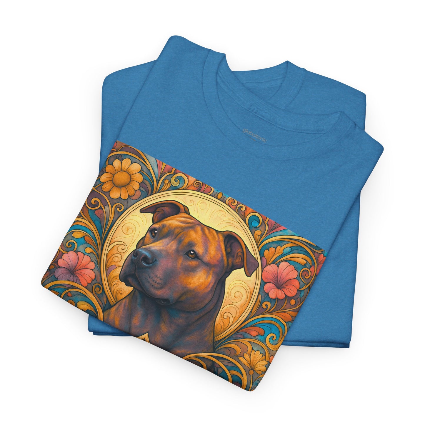 Staffy (Staffordshire) Bull Terrier Vintage Graphic T-Shirt – Unisex Cotton Tee for Dog Lovers