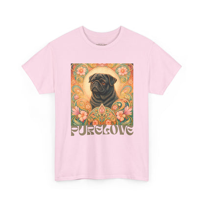 Pug Black Vintage Graphic T-Shirt – Unisex Cotton Tee for Dog Lovers