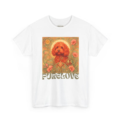 Strawberry Cavapoo (Cavoodle) Vintage Graphic T-shirt -Unisex Cotton Tee for Dog Lovers
