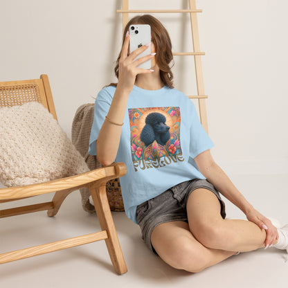 Poodle Black Vintage Graphic T-Shirt – Unisex Cotton Tee for Dog Lovers