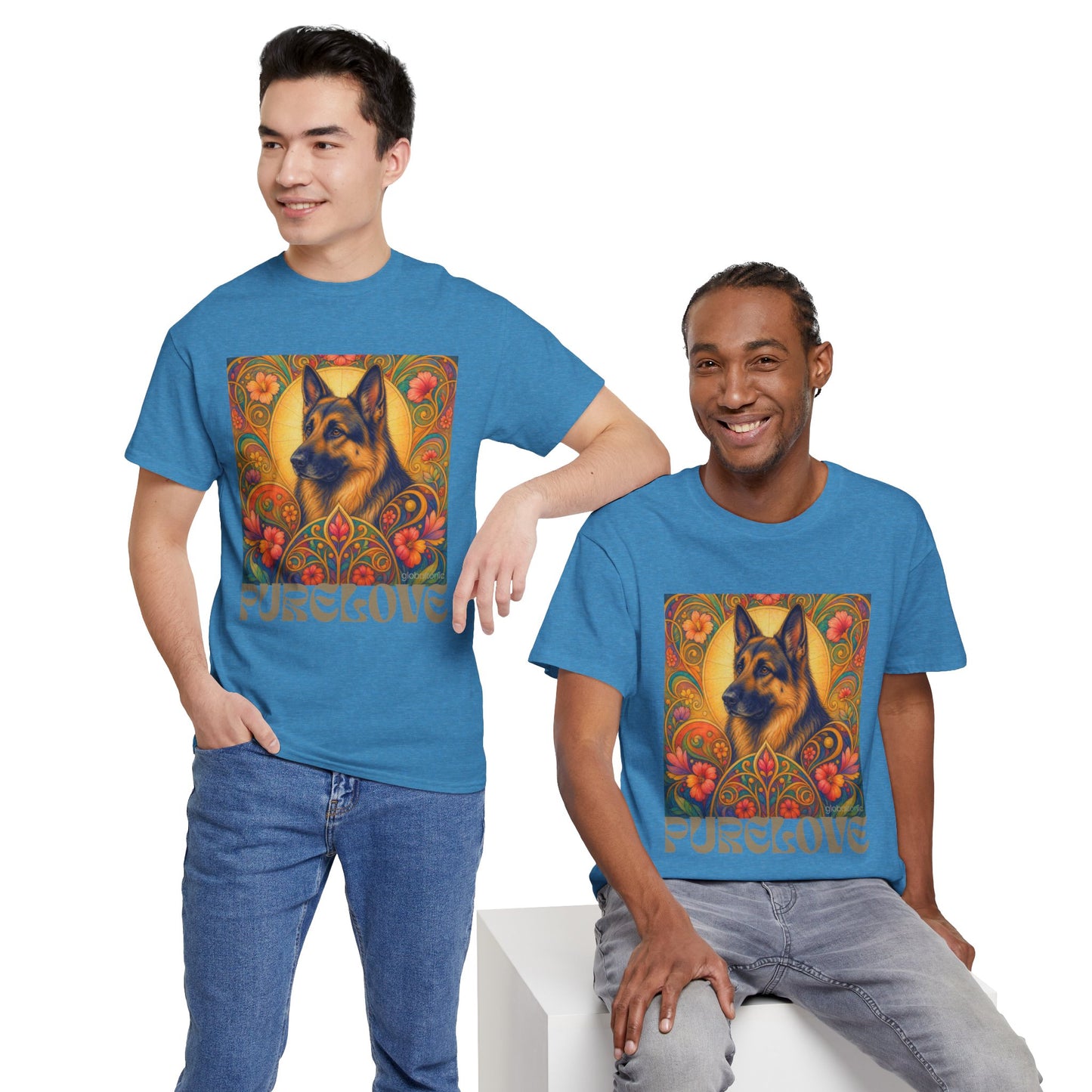 German Shepherd Vintage Graphic T-Shirt – Unisex Cotton Tee for Dog Lovers