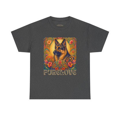German Shepherd Vintage Graphic T-Shirt – Unisex Cotton Tee for Dog Lovers