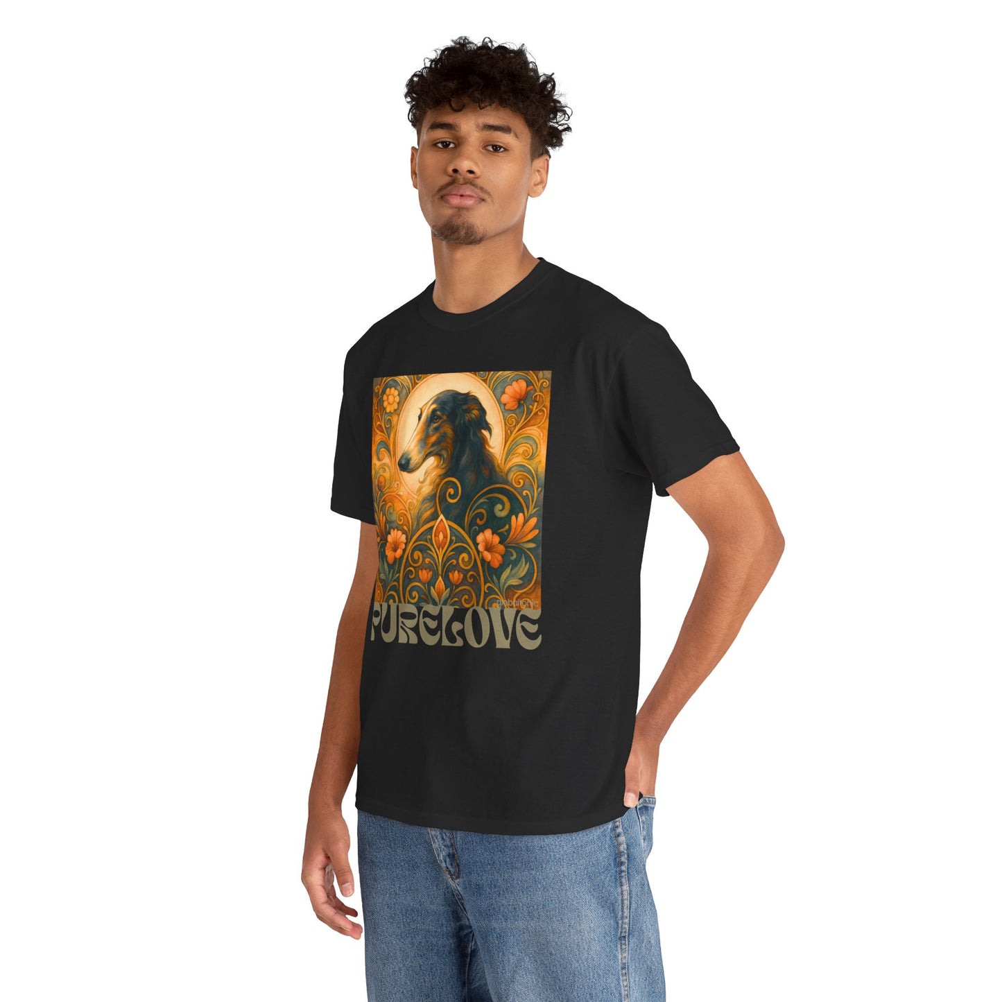 Borzoi Vintage Graphic T-Shirt – Unisex Cotton Tee for Dog Lovers