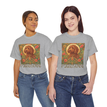Red Cavapoo (Cavoodle) Vintage Graphic T-Shirt – Unisex Cotton Tee for Dog Lovers