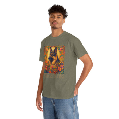 German Shepherd Vintage Graphic T-Shirt – Unisex Cotton Tee for Dog Lovers