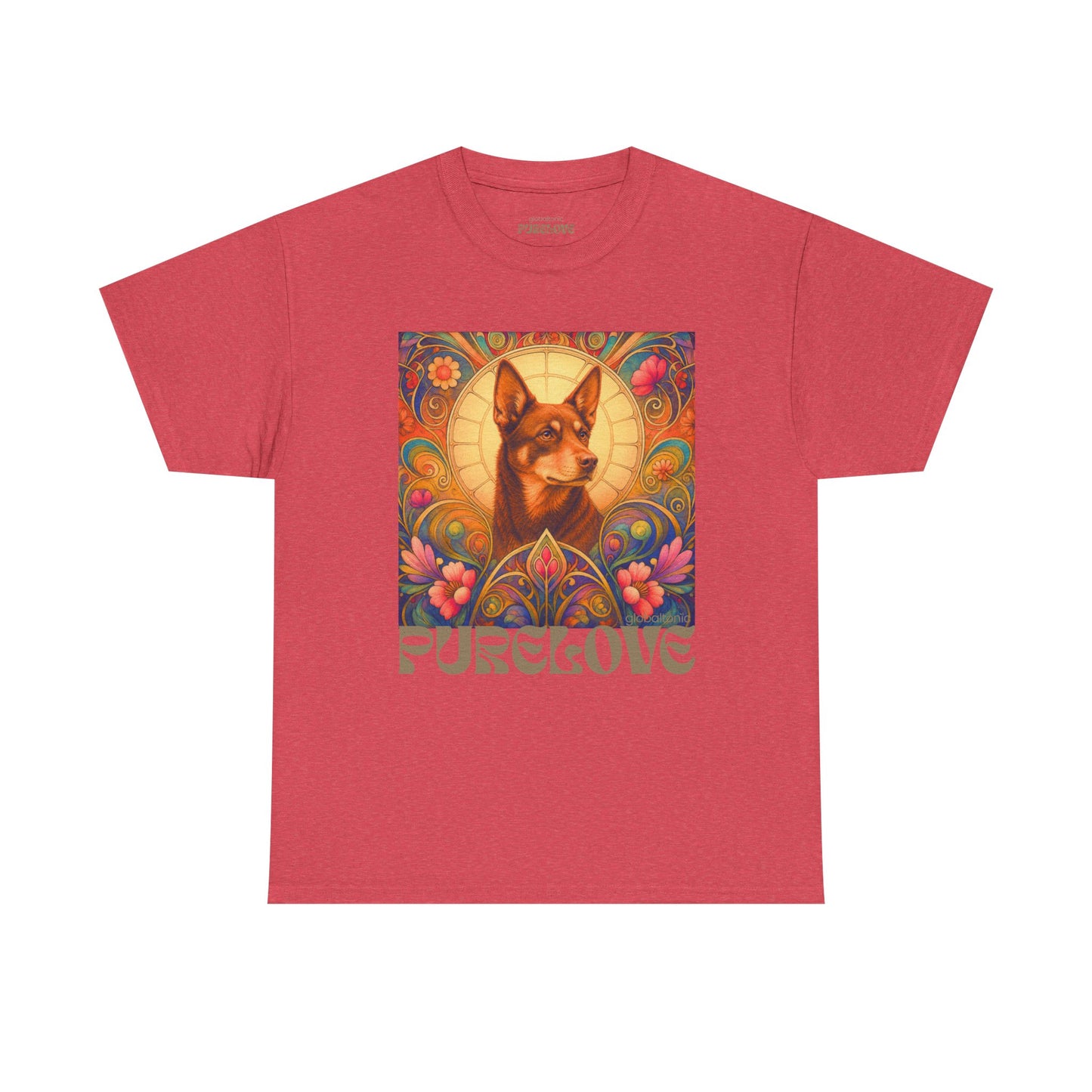 Kelpie Brown Vintage Graphic T-Shirt – Unisex Cotton Tee for Dog Lovers