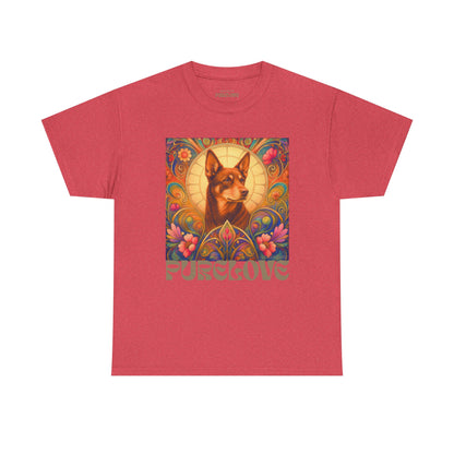 Kelpie Brown Vintage Graphic T-Shirt – Unisex Cotton Tee for Dog Lovers