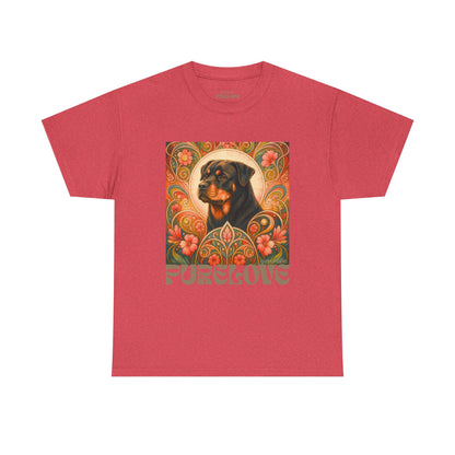 Rottweiler Buddha Vintage Graphic T-Shirt – Unisex Cotton Tee for Dog Lovers