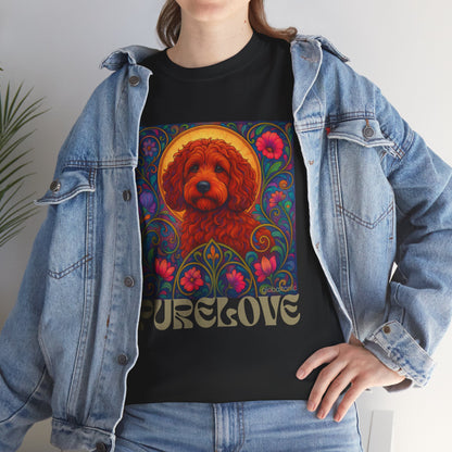 Red Cockapoo (Spoodle) Vintage Graphic T-Shirt – Unisex Cotton Tee for Dog Lovers