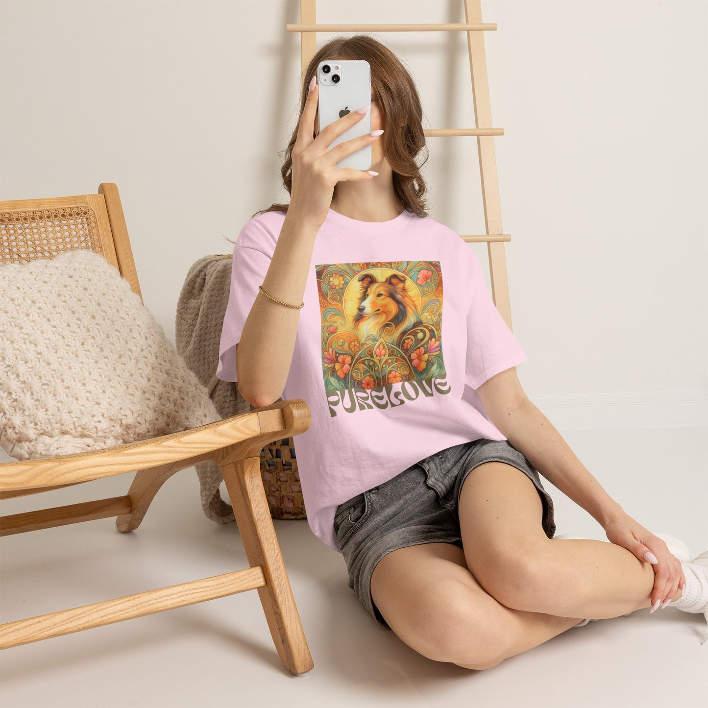 Collie Vintage Graphic T-shirt - Unisex Cotton Tee for Dog Lovers