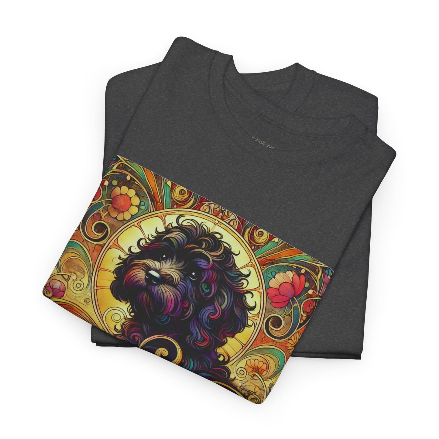 Black Cavapoo (Cavoodle) Vintage Graphic T-Shirt – Unisex Cotton Tee for Dog Lovers