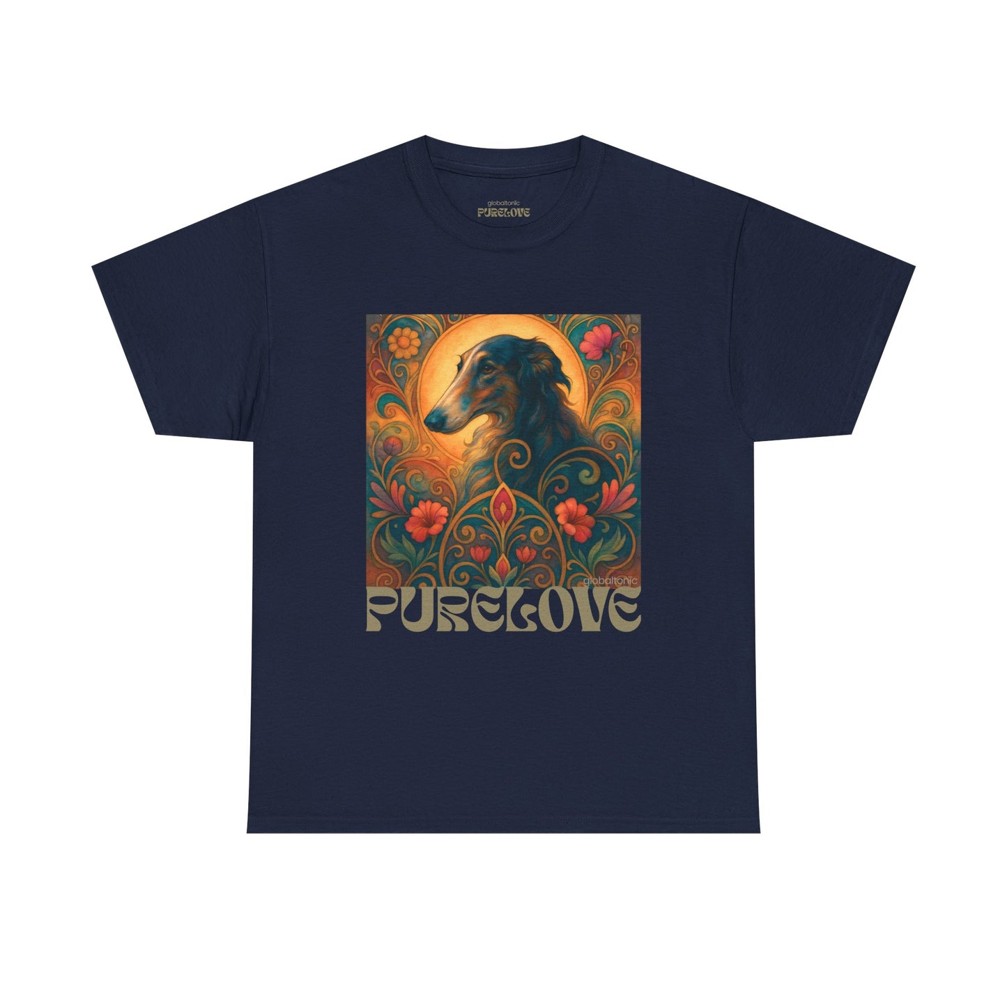 Borzoi Vintage Graphic T-Shirt – Unisex Cotton Tee for Dog Lovers