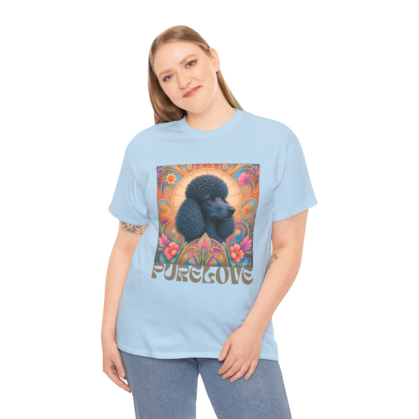 Poodle Black Vintage Graphic T-Shirt – Unisex Cotton Tee for Dog Lovers