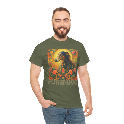 Borzoi Vintage Graphic T-Shirt – Unisex Cotton Tee for Dog Lovers