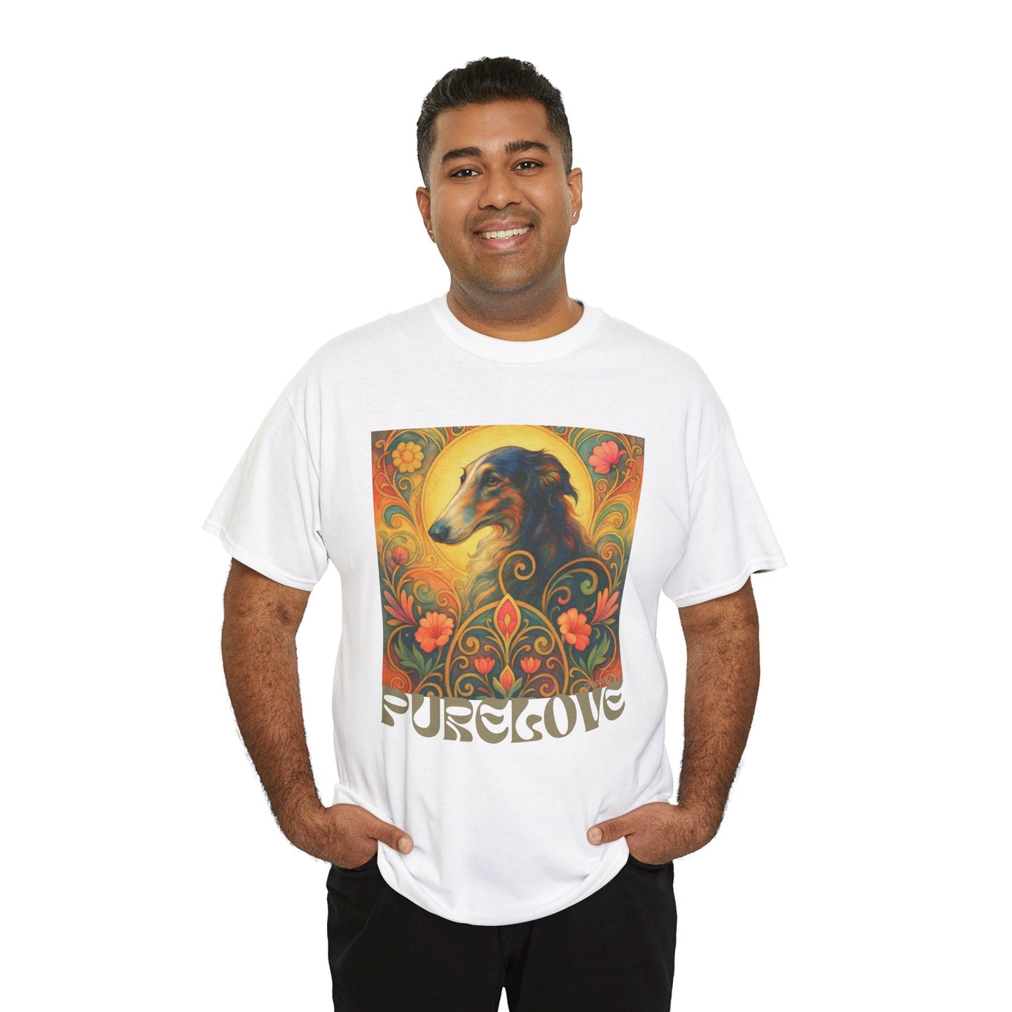 Borzoi Vintage Graphic T-Shirt – Unisex Cotton Tee for Dog Lovers