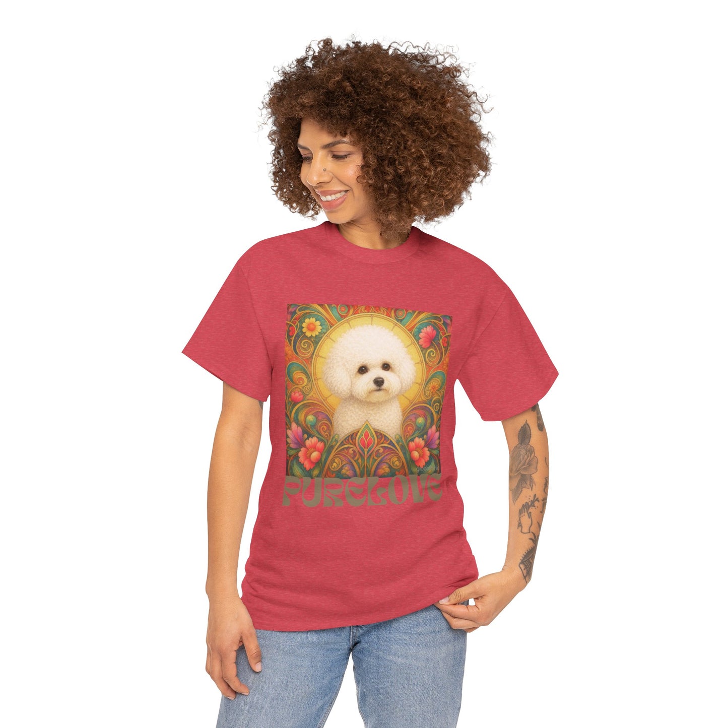 Bichon Frise Vintage Graphic T-Shirt – Unisex Cotton Tee for Dog Lovers