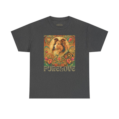 Collie Vintage Graphic T-shirt - Unisex Cotton Tee for Dog Lovers