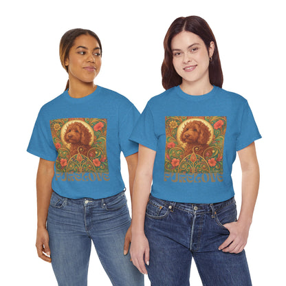 Red Cavapoo (Cavoodle) Vintage Graphic T-Shirt – Unisex Cotton Tee for Dog Lovers