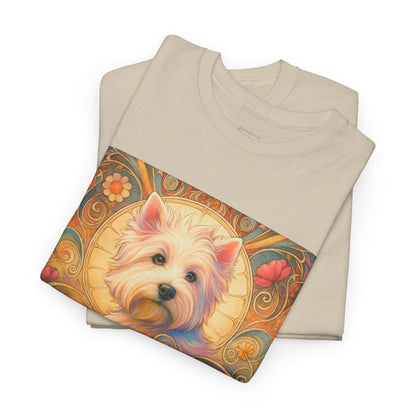 West Highland Terrier (Westie) Vintage Graphic T-Shirt – Unisex Cotton Tee for Dog Lovers