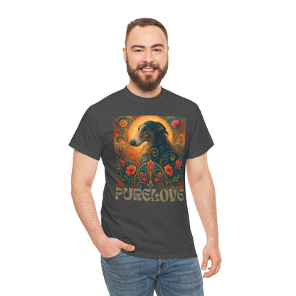 Borzoi Vintage Graphic T-Shirt – Unisex Cotton Tee for Dog Lovers