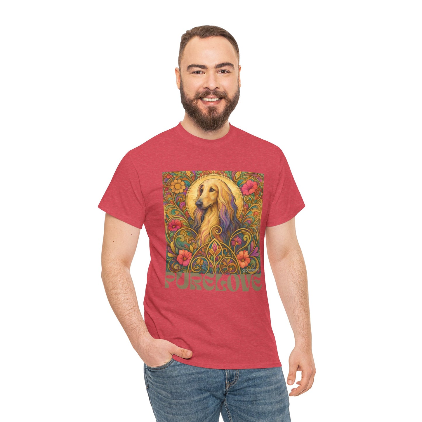 Afghan Vintage Graphic T-Shirt – Unisex Cotton Tee for Dog Lovers