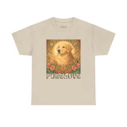 Golden Retriever Vintage Graphic T-shirt - Unisex Cotton Tee for Dog Lovers