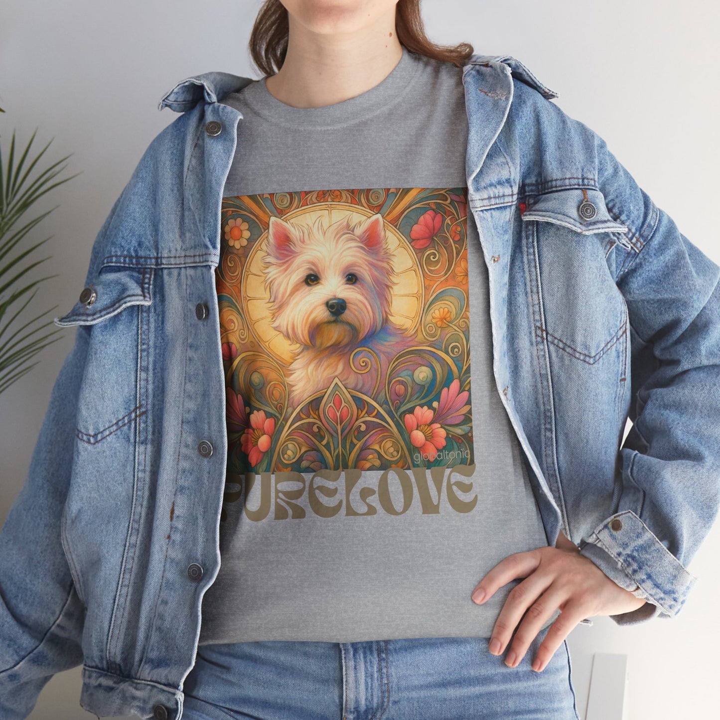 West Highland Terrier (Westie) Vintage Graphic T-Shirt – Unisex Cotton Tee for Dog Lovers