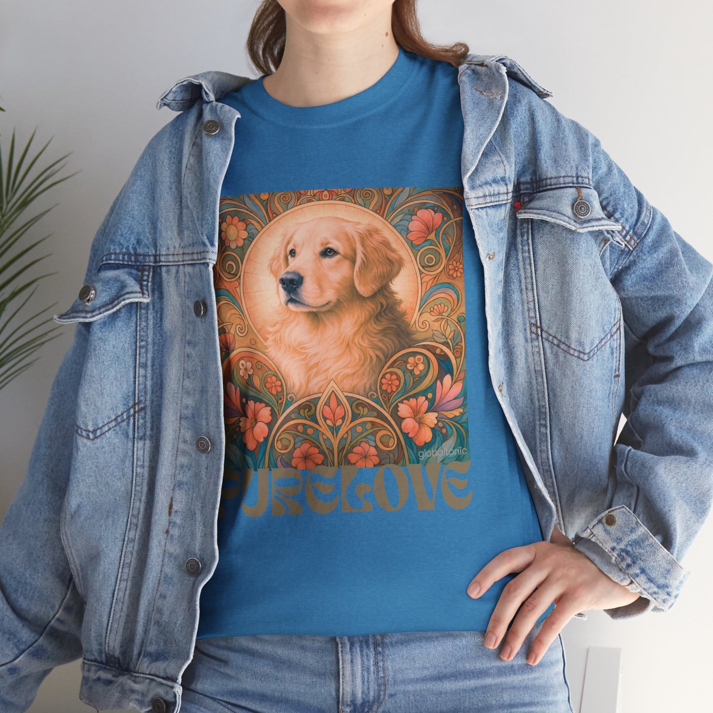 Golden Retriever Vintage Graphic T-shirt - Unisex Cotton Tee for Dog Lovers