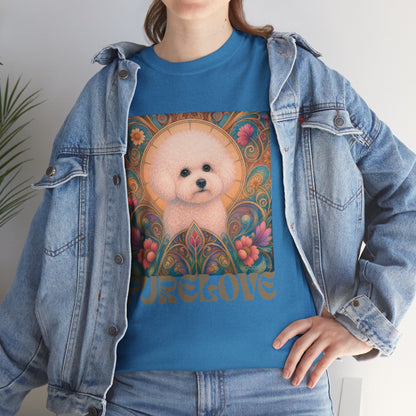 Bichon Frise Vintage Graphic T-Shirt – Unisex Cotton Tee for Dog Lovers