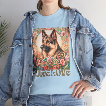 German Shepherd Vintage Graphic T-Shirt – Unisex Cotton Tee for Dog Lovers